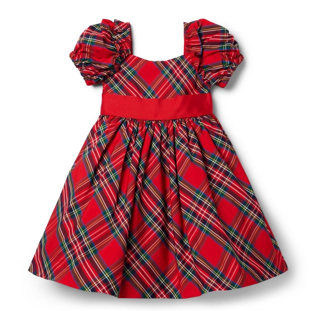 Janie and Jack The Tartan Holiday Dress 6-12 Months